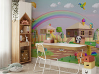 The colors are bright and vibrant, with a lively, festive palette.

