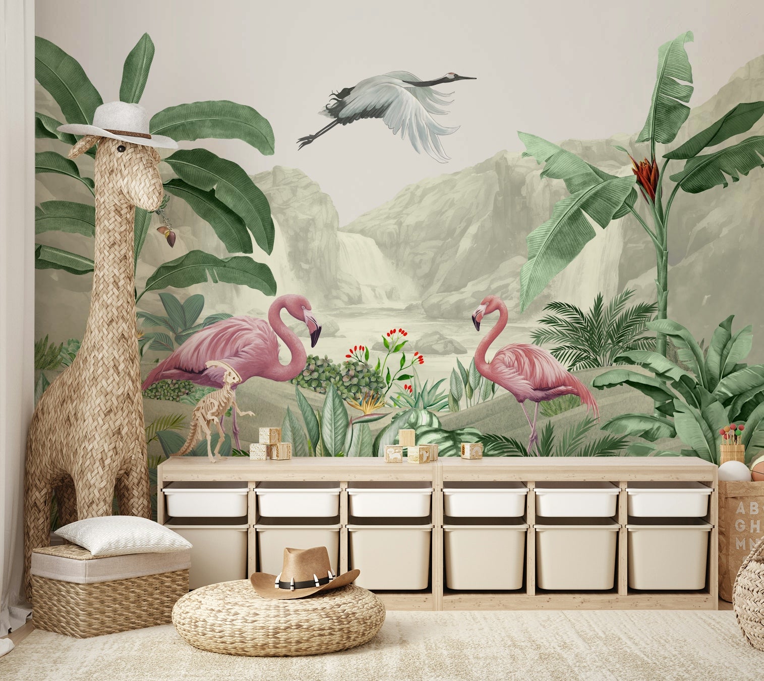 The composition is a harmonious, flowing pattern.

