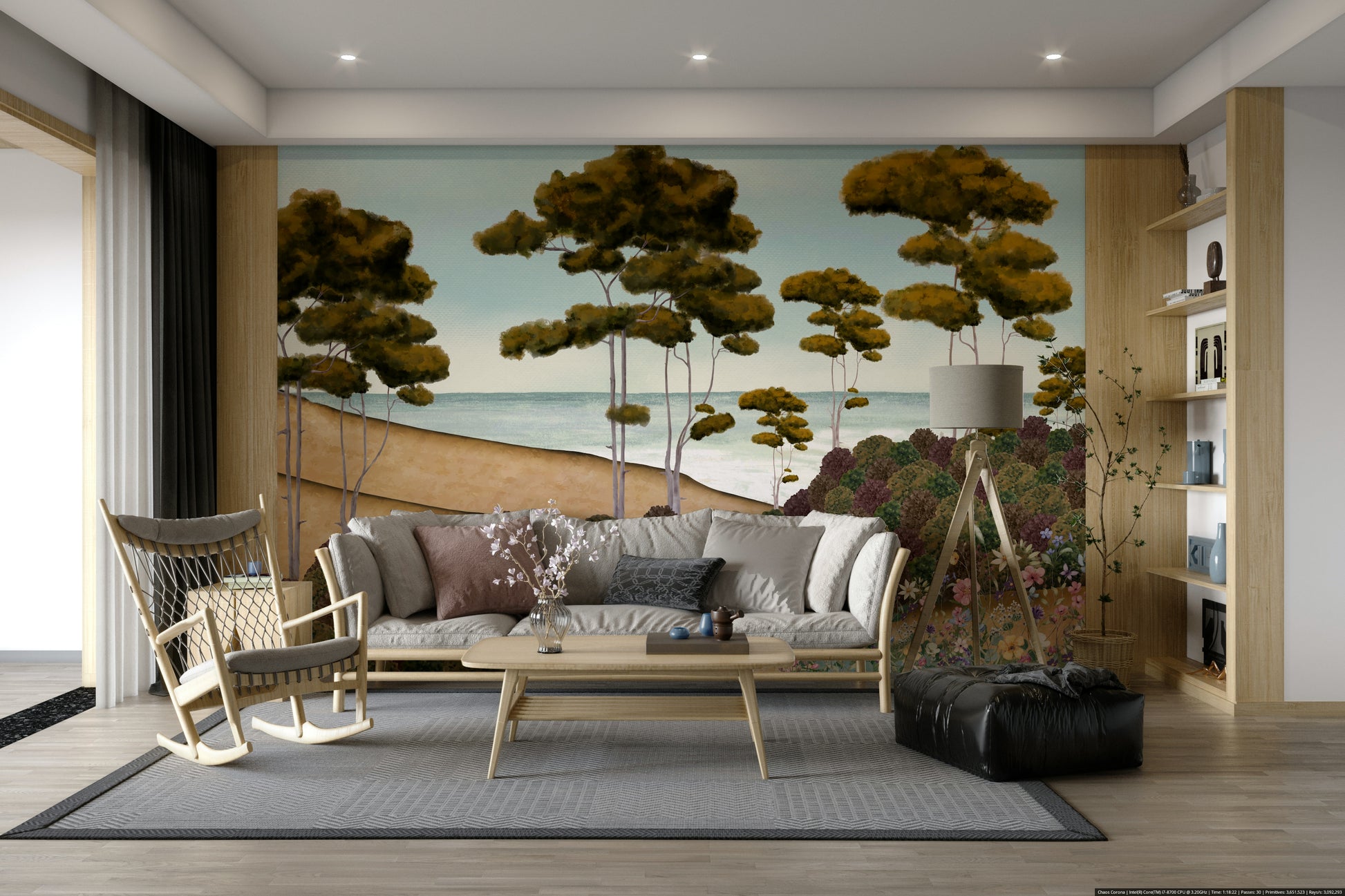 The image is suitable for a living room or a bedroom.

