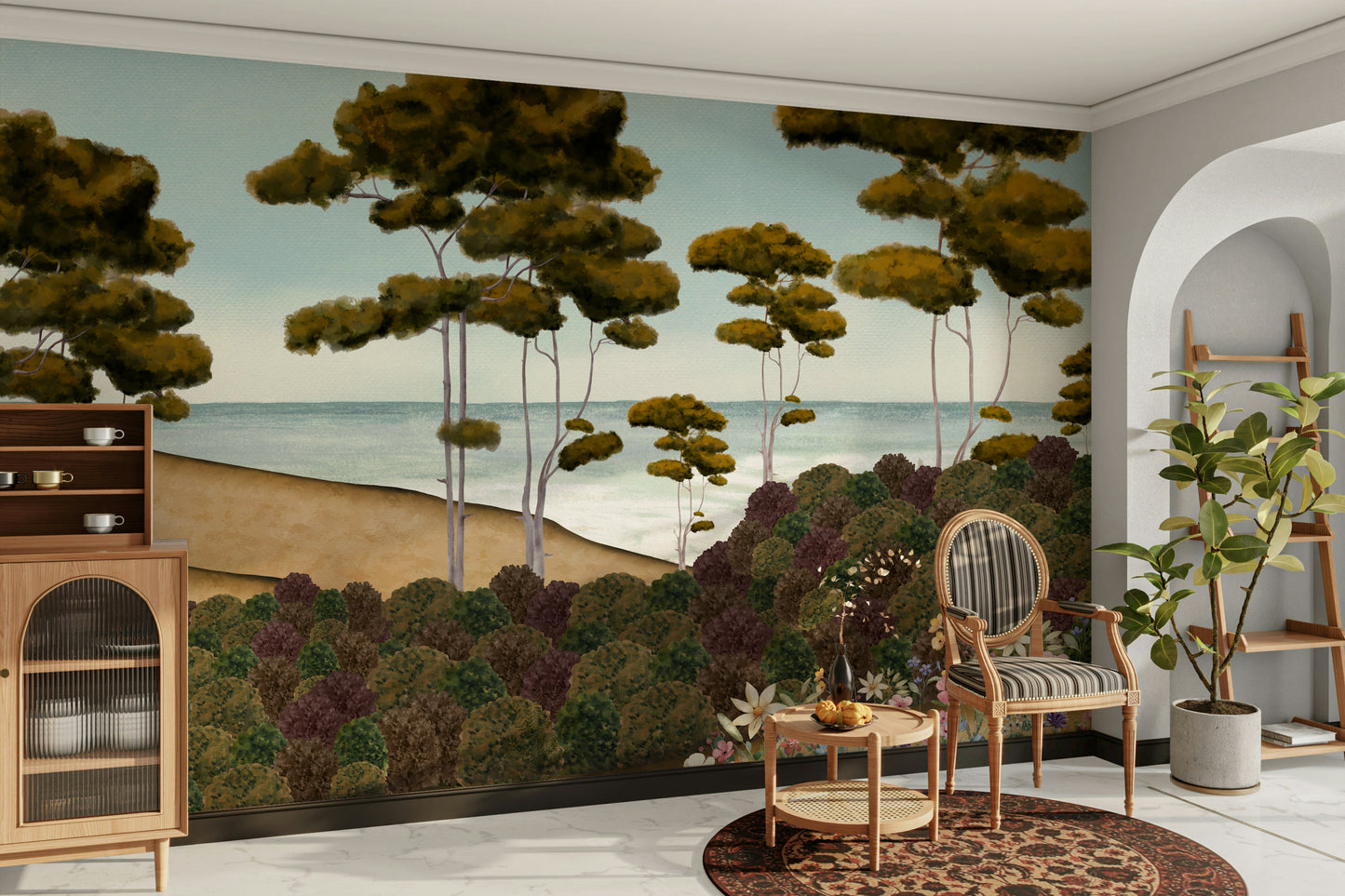 The composition is a harmonious, flowing pattern.

