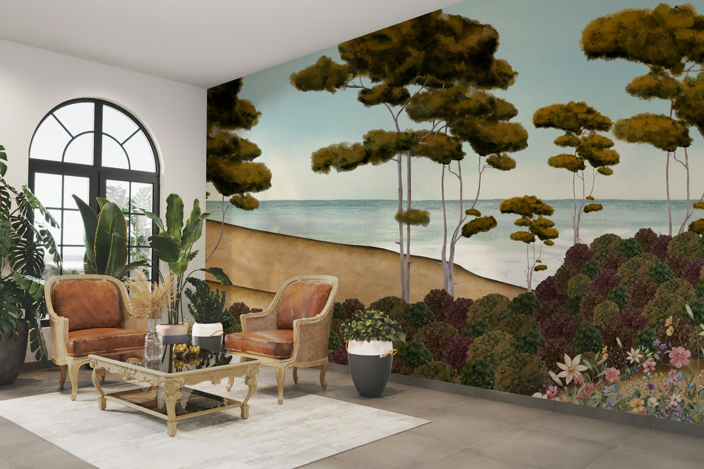 The image feels peaceful and restful.

