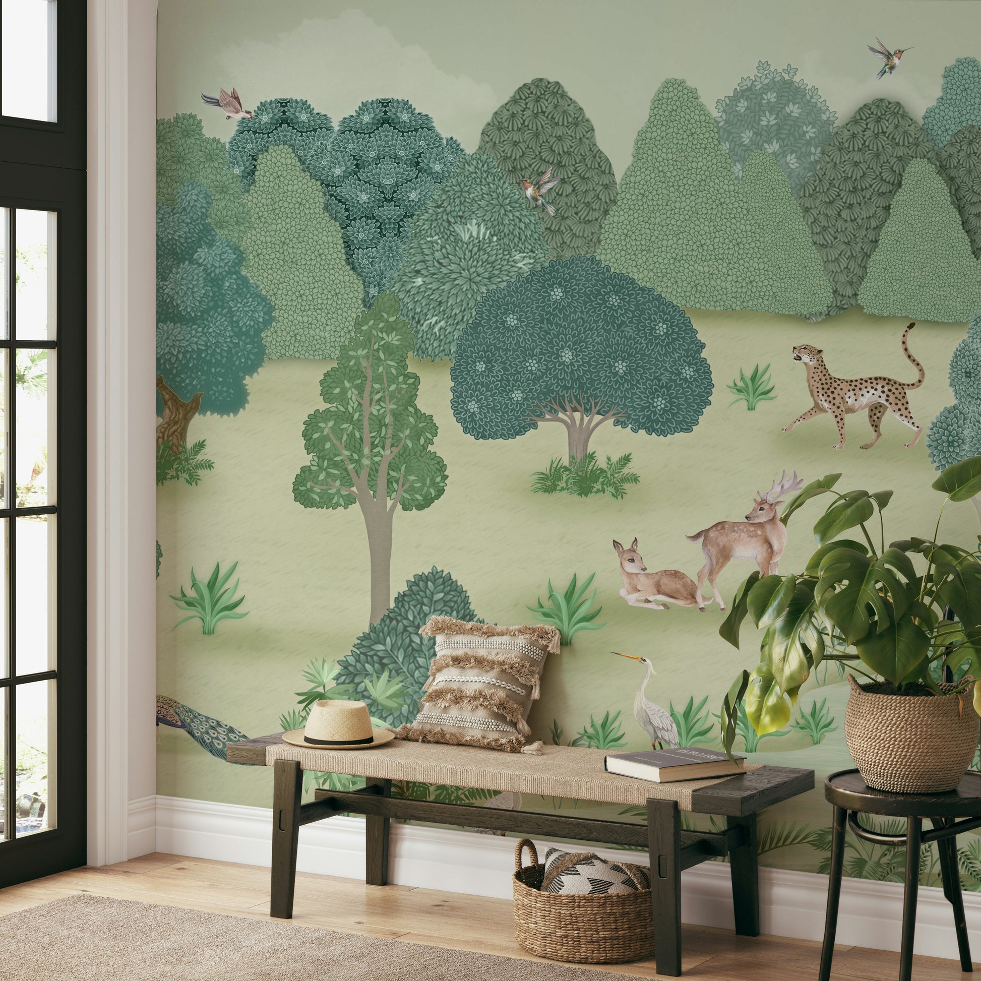 The design feels peaceful and elegant.

