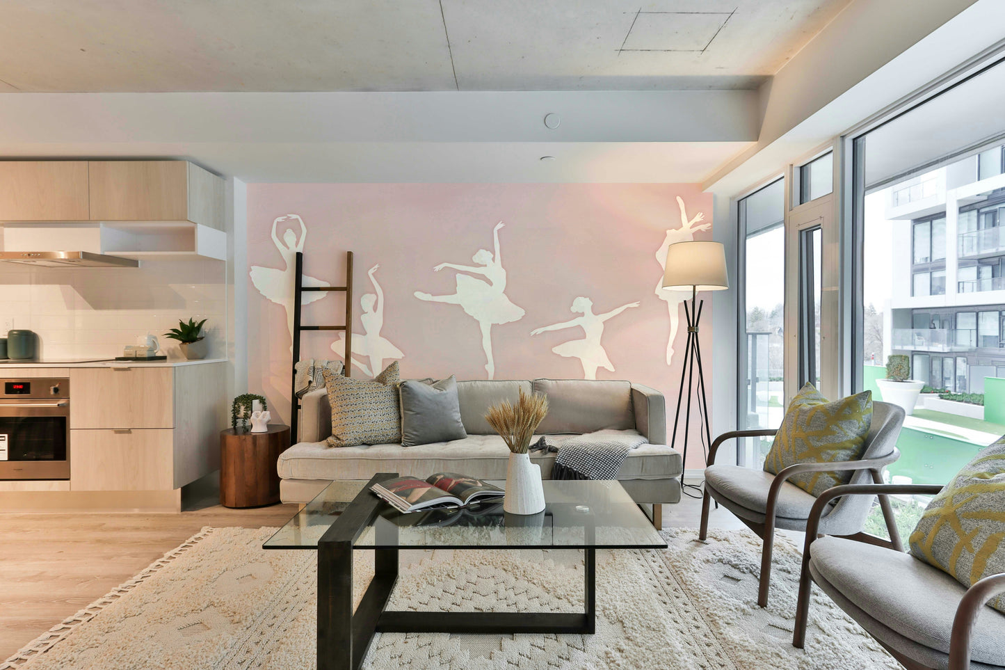 The image feels peaceful and graceful.

