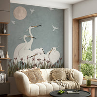 The style is artistic and painterly, not a photograph.
