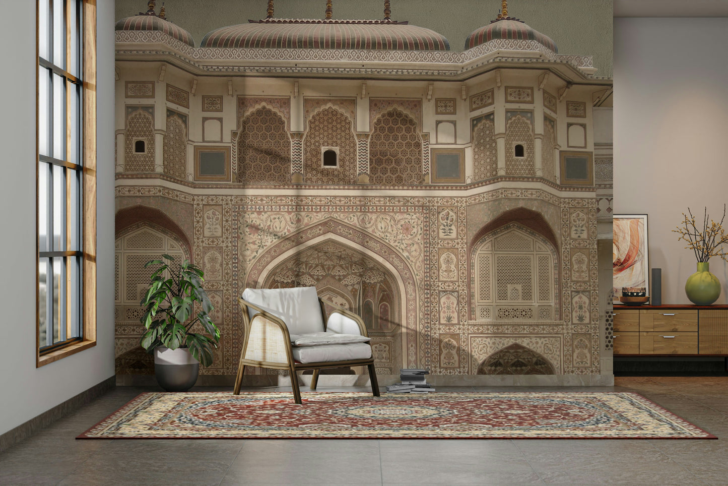 The composition is a harmonious, flowing pattern.

