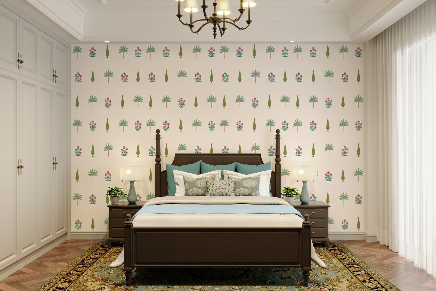 The overall mood is sophisticated and peaceful.

