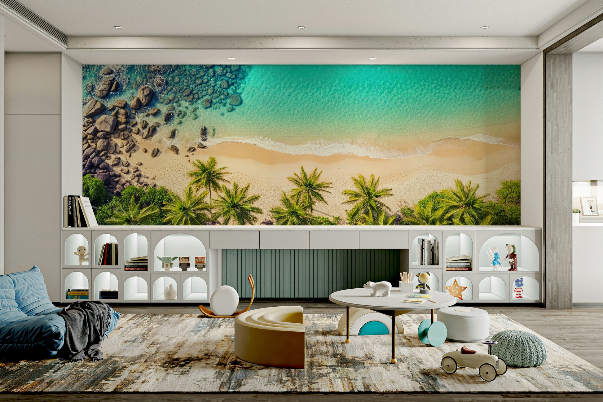 Mural wallpaper capturing a peaceful atmosphere

