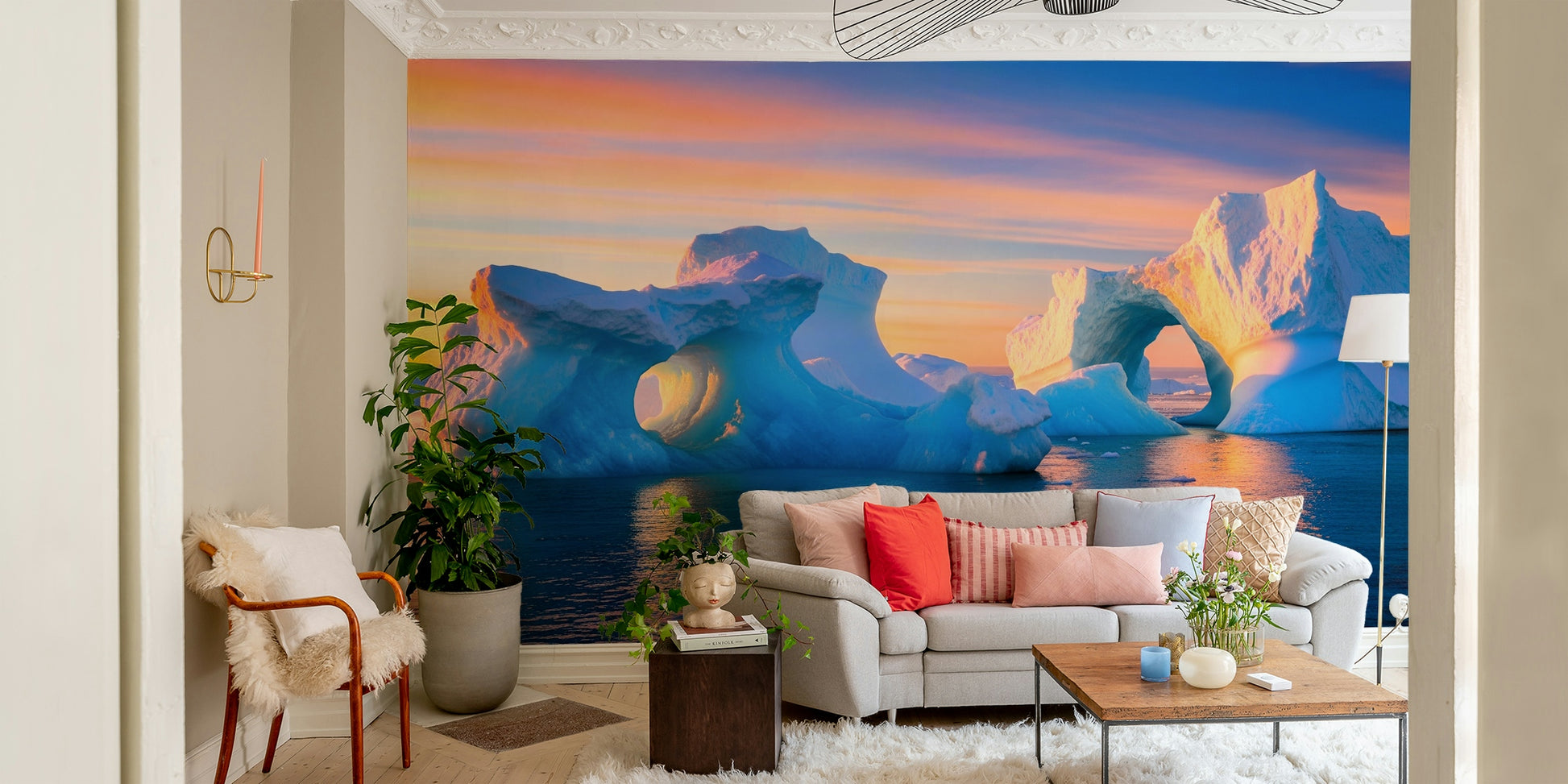 Wallpaper for walls with a fantastical landscape


