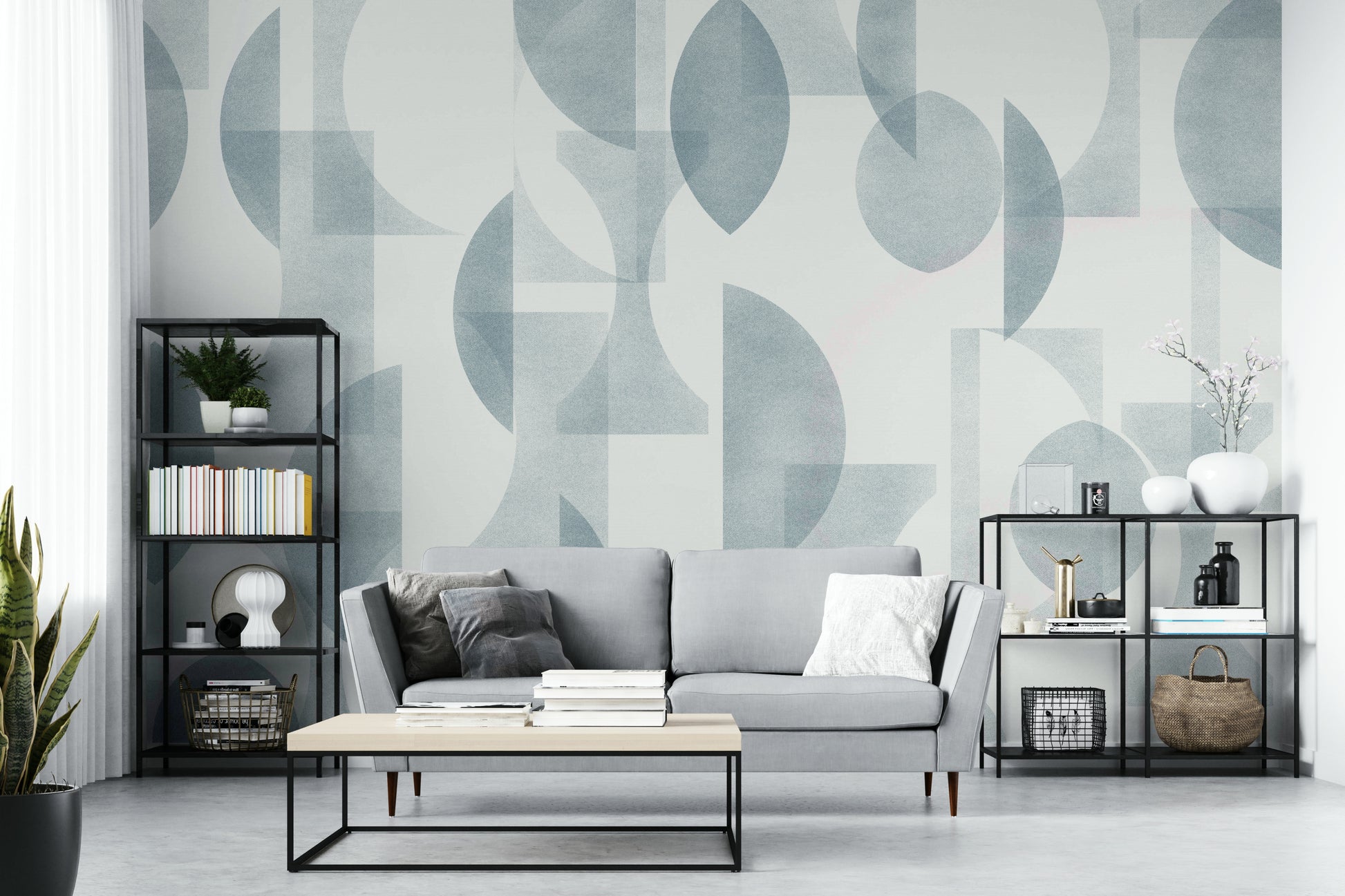 Wallpaper for walls with a sophisticated, abstract design

