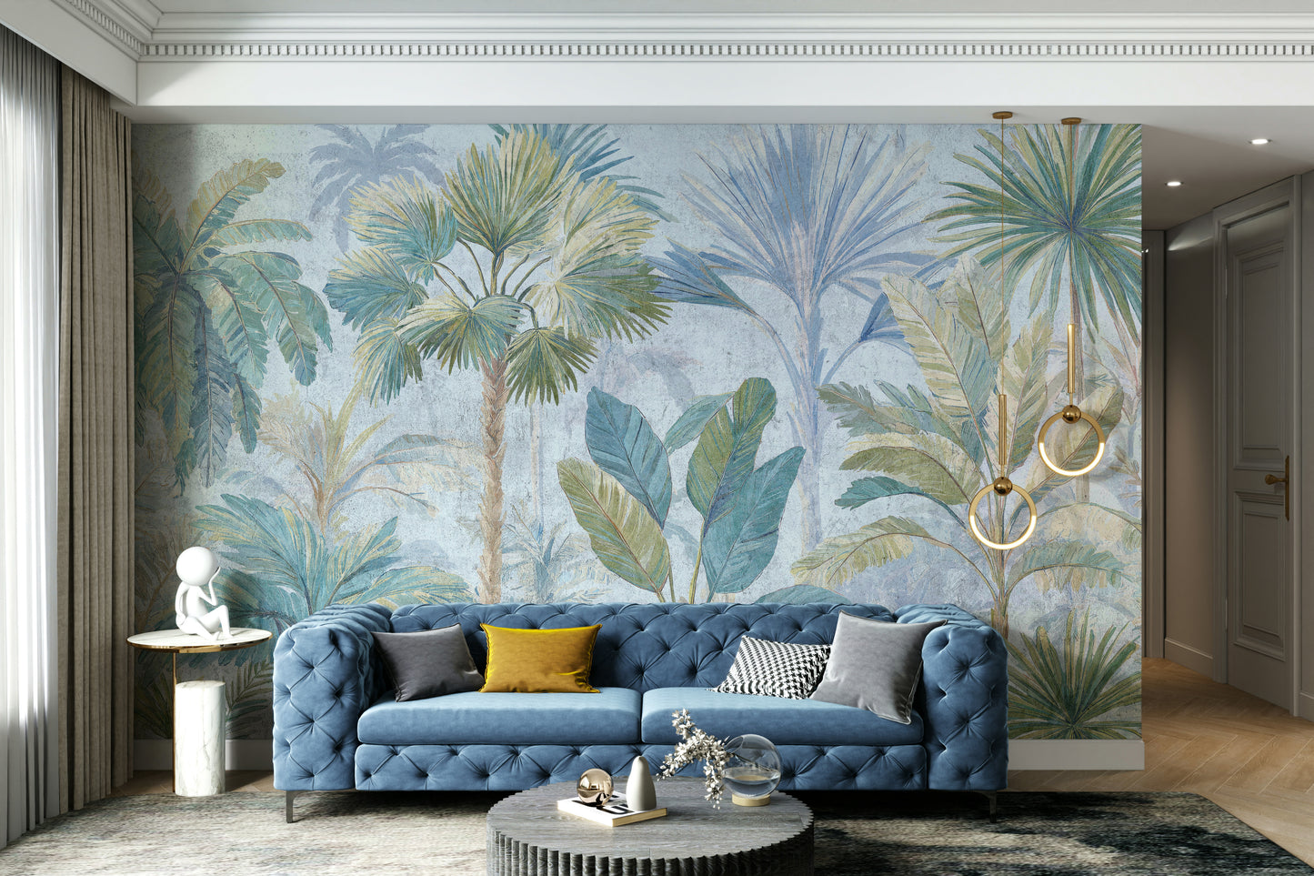 Mural wallpaper capturing a peaceful atmosphere

