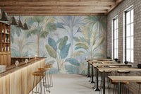 Serene abstract scene with friendly shapes

