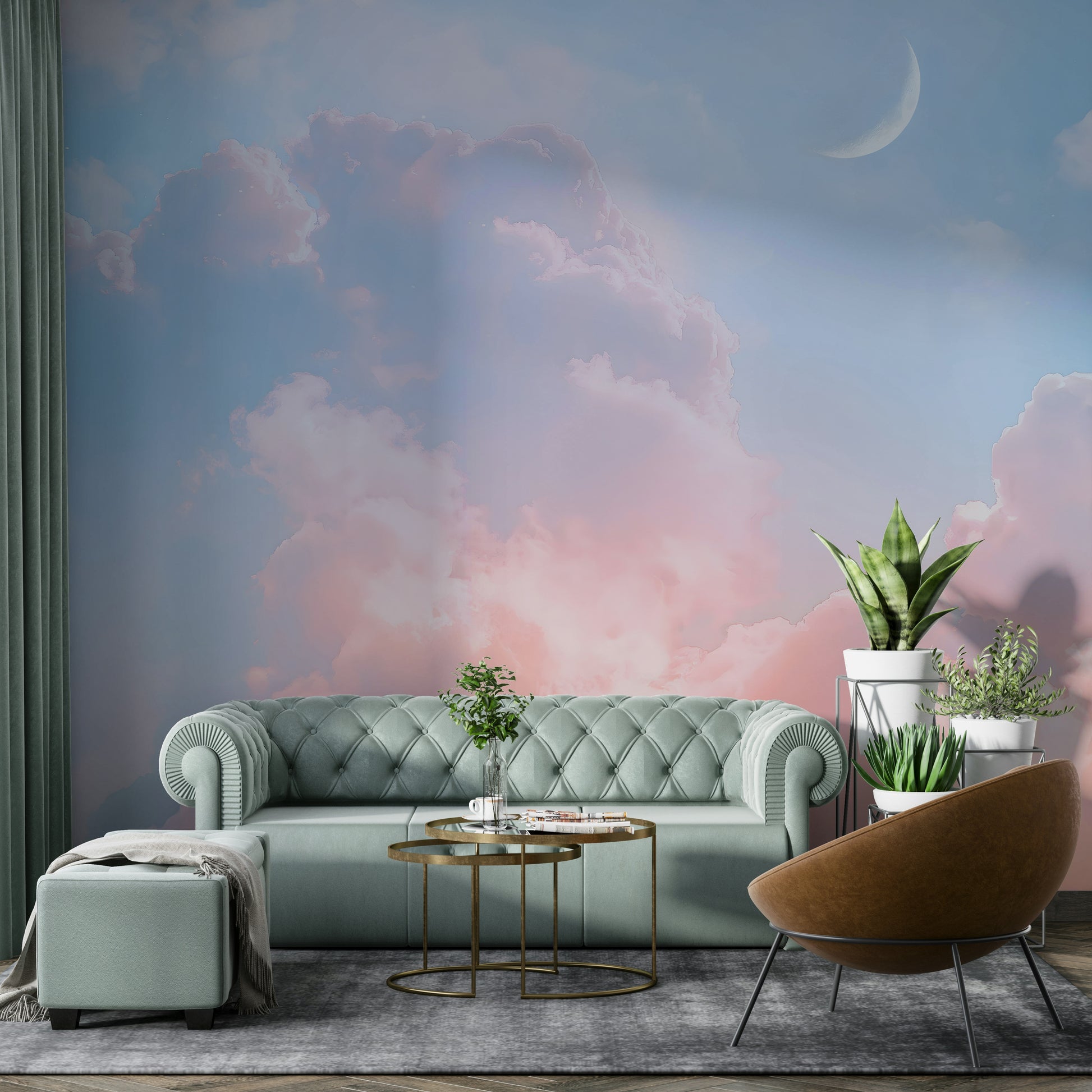 Wallpaper for walls with a fantastical landscape

