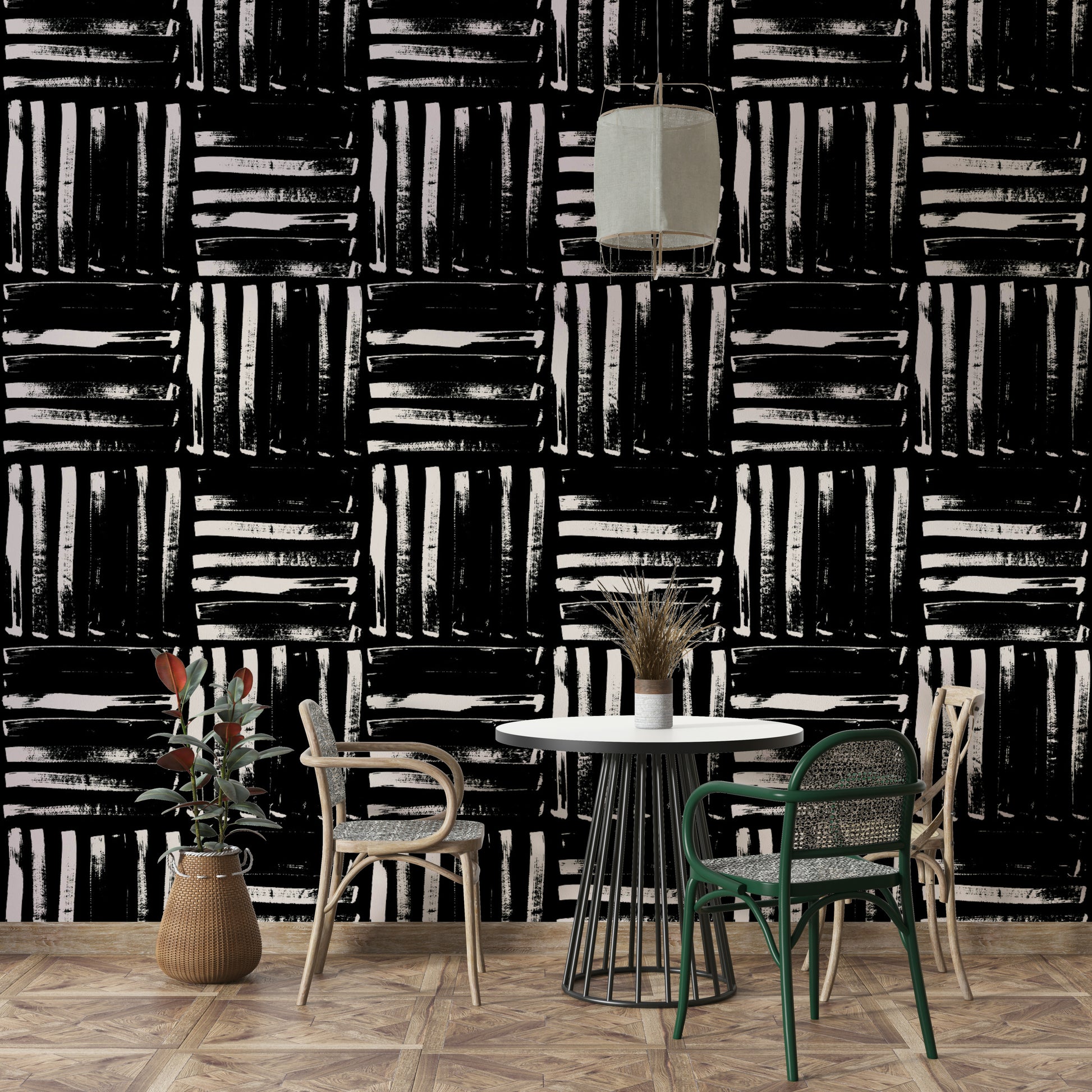 The style is artistic and minimalist.
