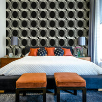 Close-up of a geometric circle pattern

