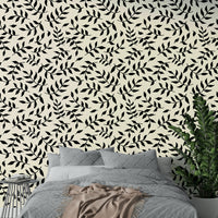 An interior with a sophisticated and quiet accent wall

