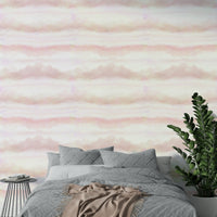 Pink sky wallpaper with a cloud pattern

