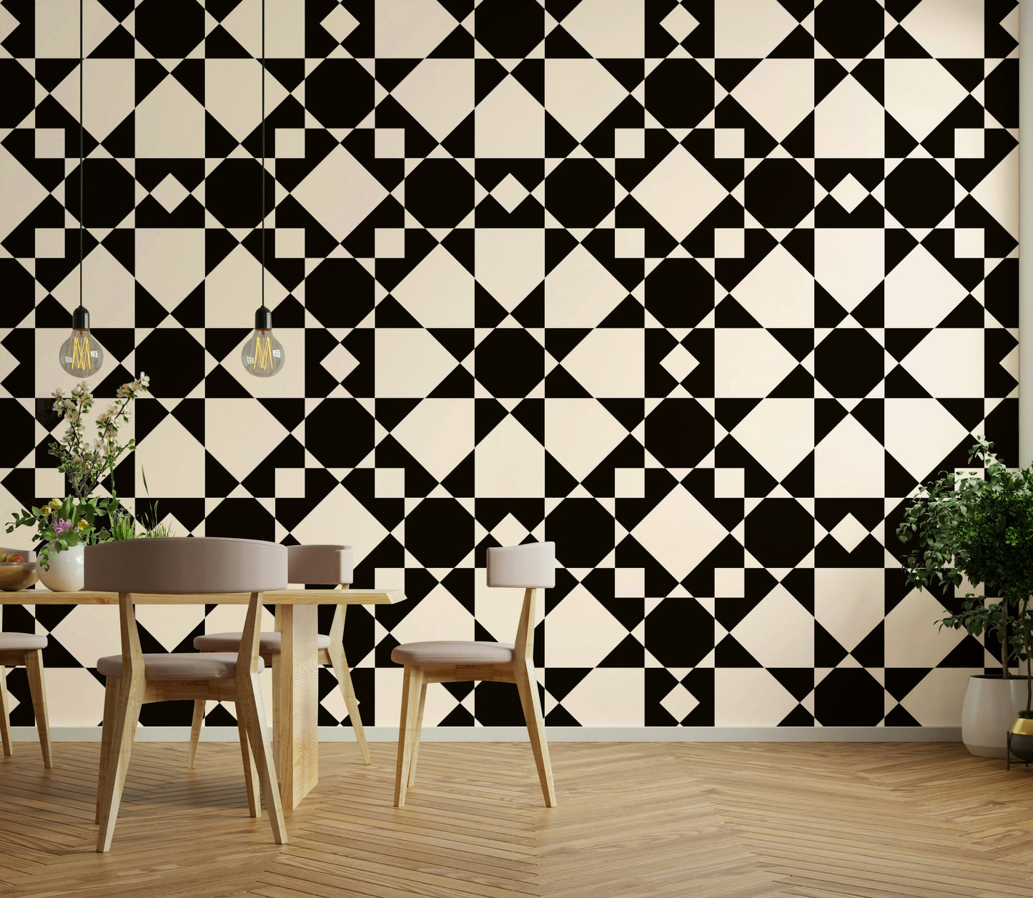 Wallpaper for walls with a clean, contemporary feel

