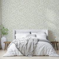 Beige Foliage foliage wall mural

