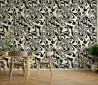 Abstract Liquid flowing wallpaper for walls

