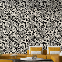 Abstract Liquid liquid wall covering


