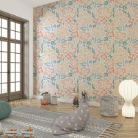 Hand-drawn flowers wallpaper

