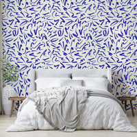 Artistic line pattern wallcovering


