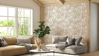 Serene twigs design mural

