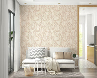 Beige Grasses Wallpaper

