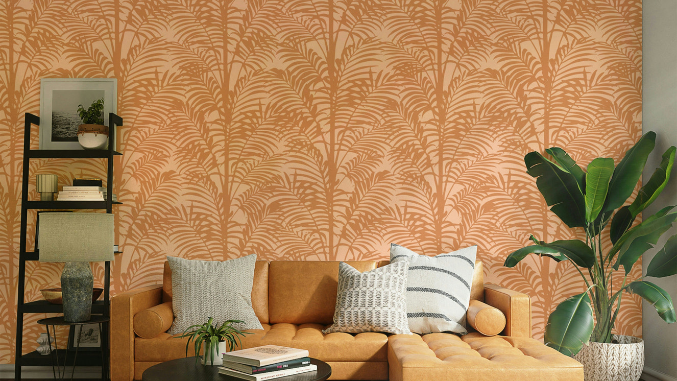 The iconic, feathery shape of a palm frond is clear.
