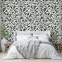 High-quality image of the brush doodle wallpaper

