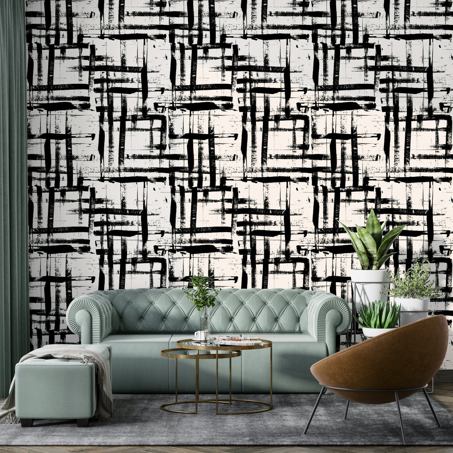 Close-up of a whimsical, abstract brush stroke pattern

