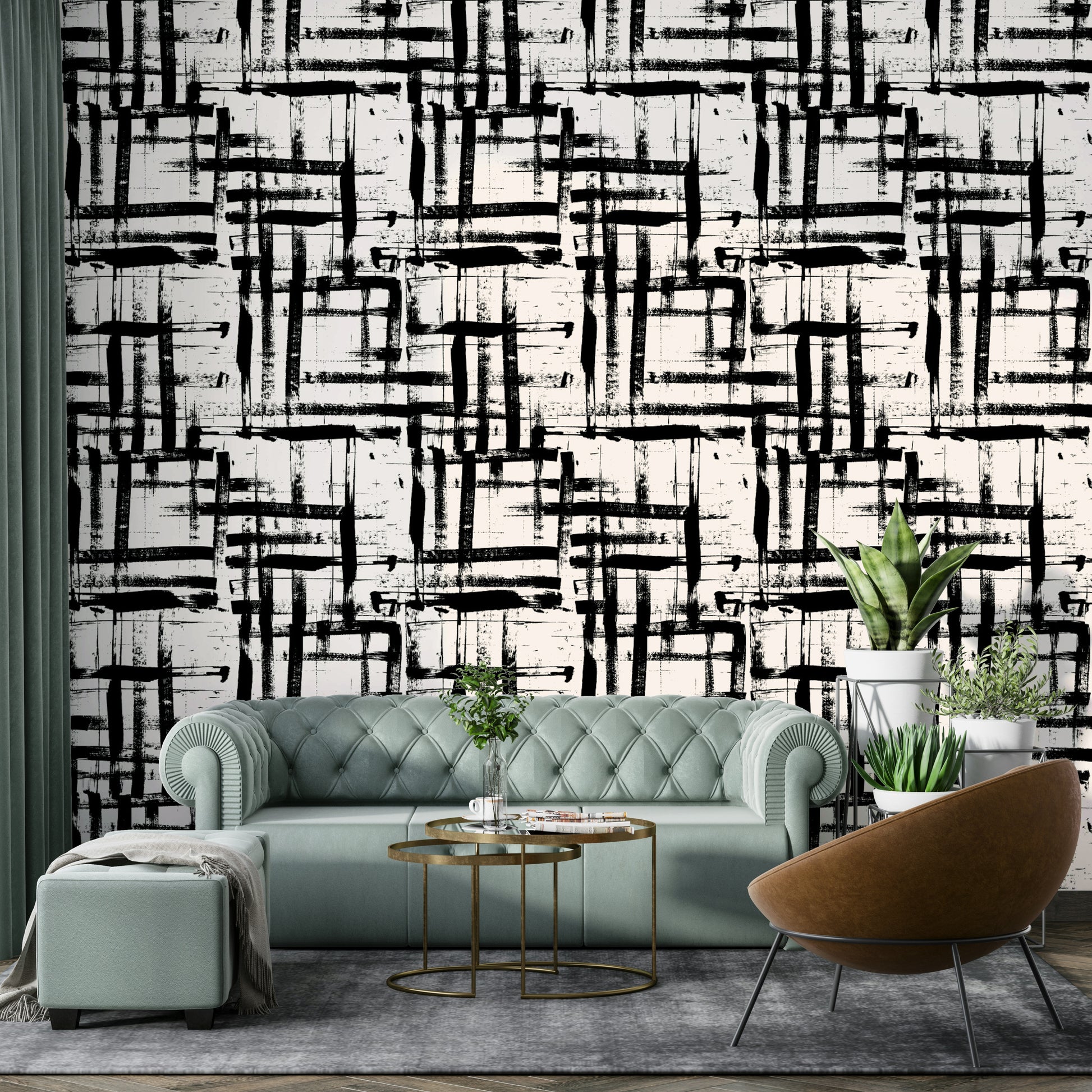 Close-up of a whimsical, abstract brush stroke pattern

