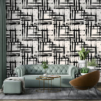 Close-up of a whimsical, abstract brush stroke pattern

