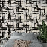 An office with a bold, hand-drawn design

