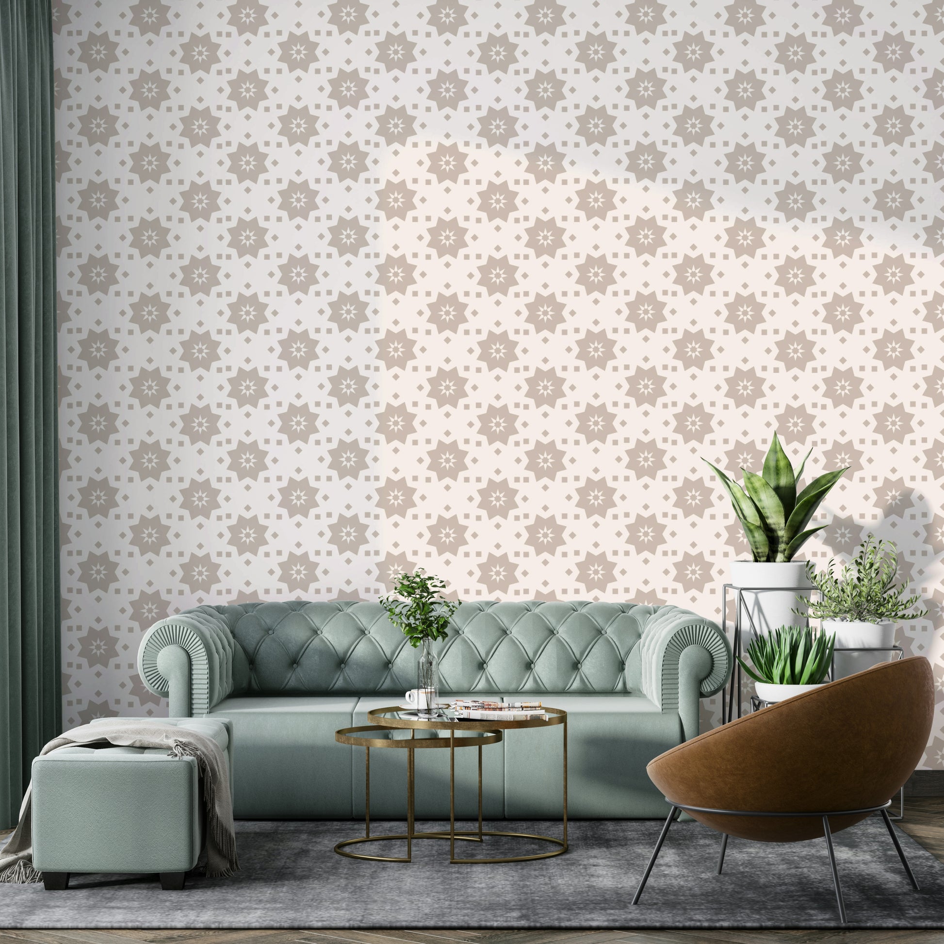 Wallpaper for walls with a calm, artistic feel

