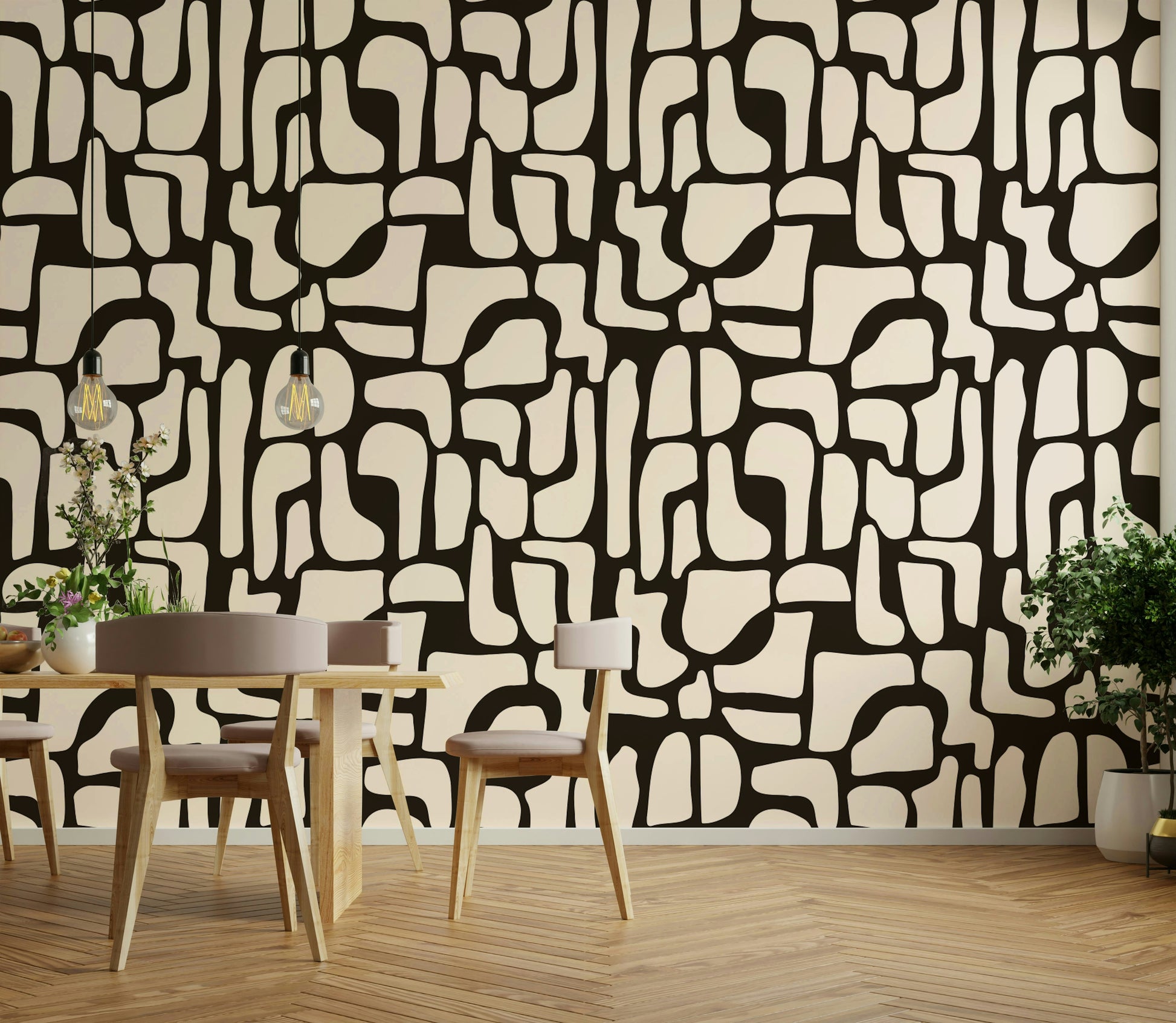 High-quality image of the abstract stones wallpaper

