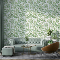 Wallpaper with a unique, natural botanical design

