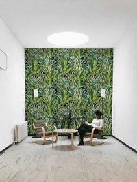 Detailed view of the lush, textured leaves

