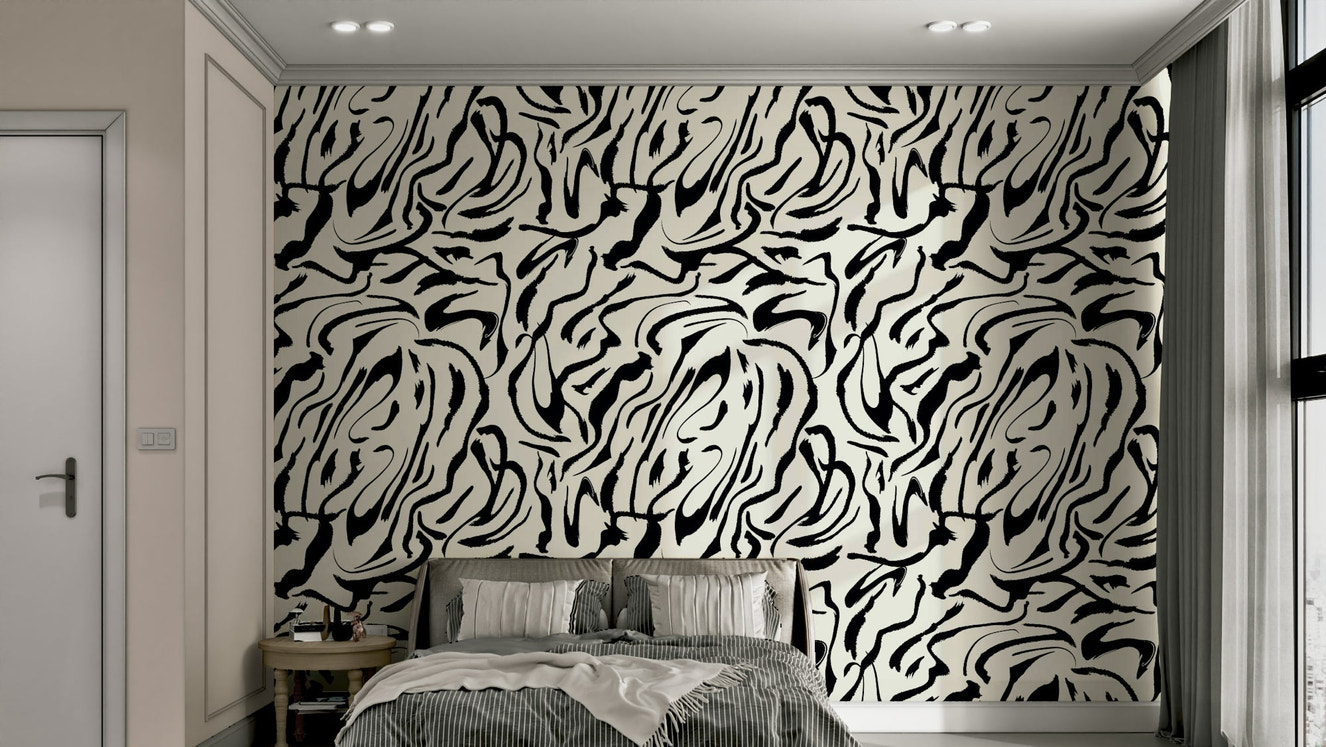 Painted Lines stylish wallpaper for walls