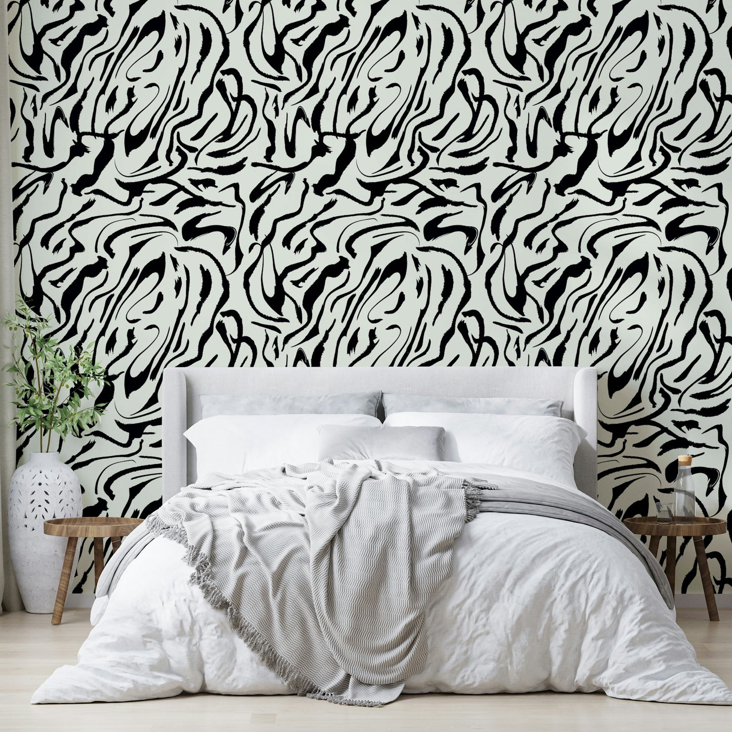 Painted Lines decorative wall mural

