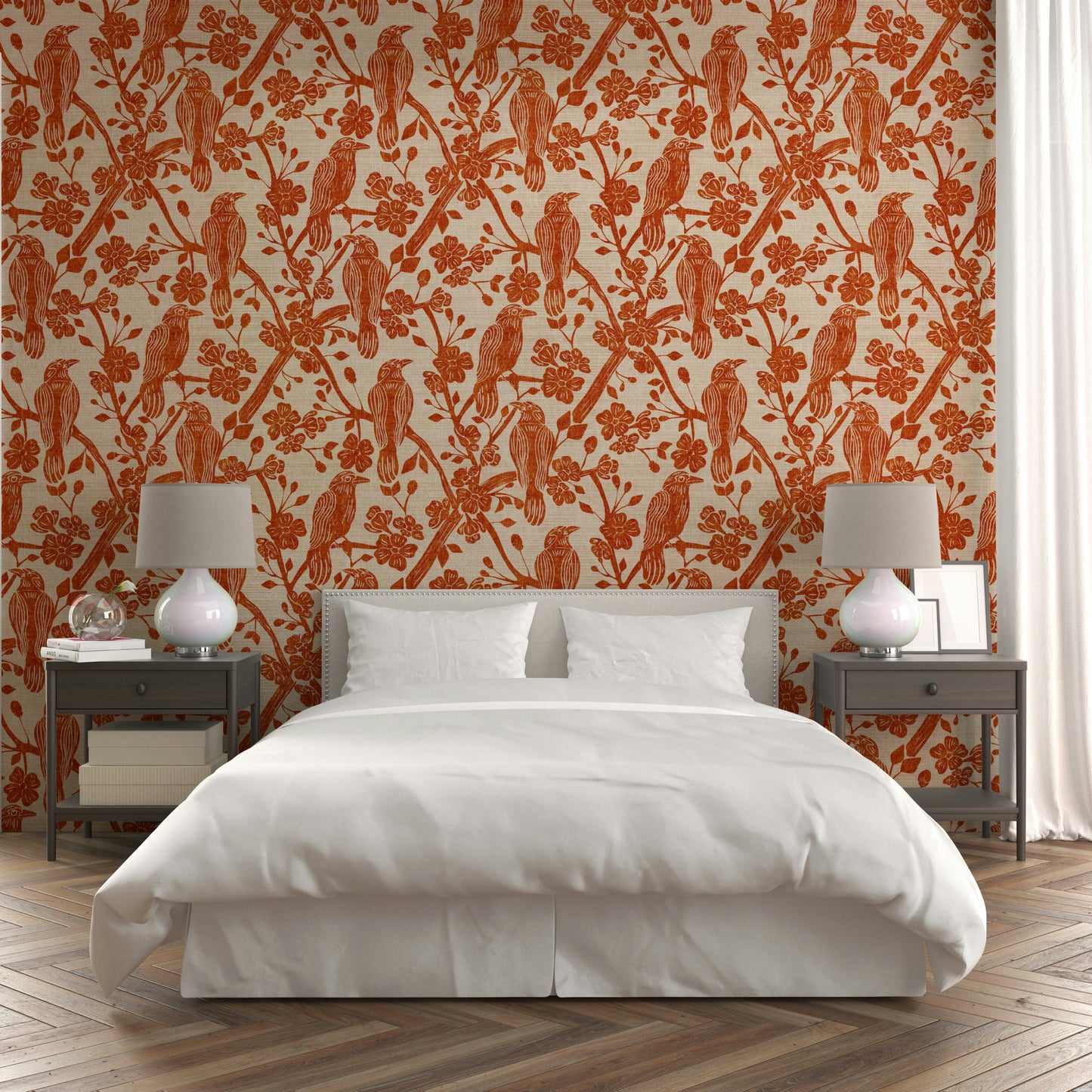 Blossom & Crow botanical mural