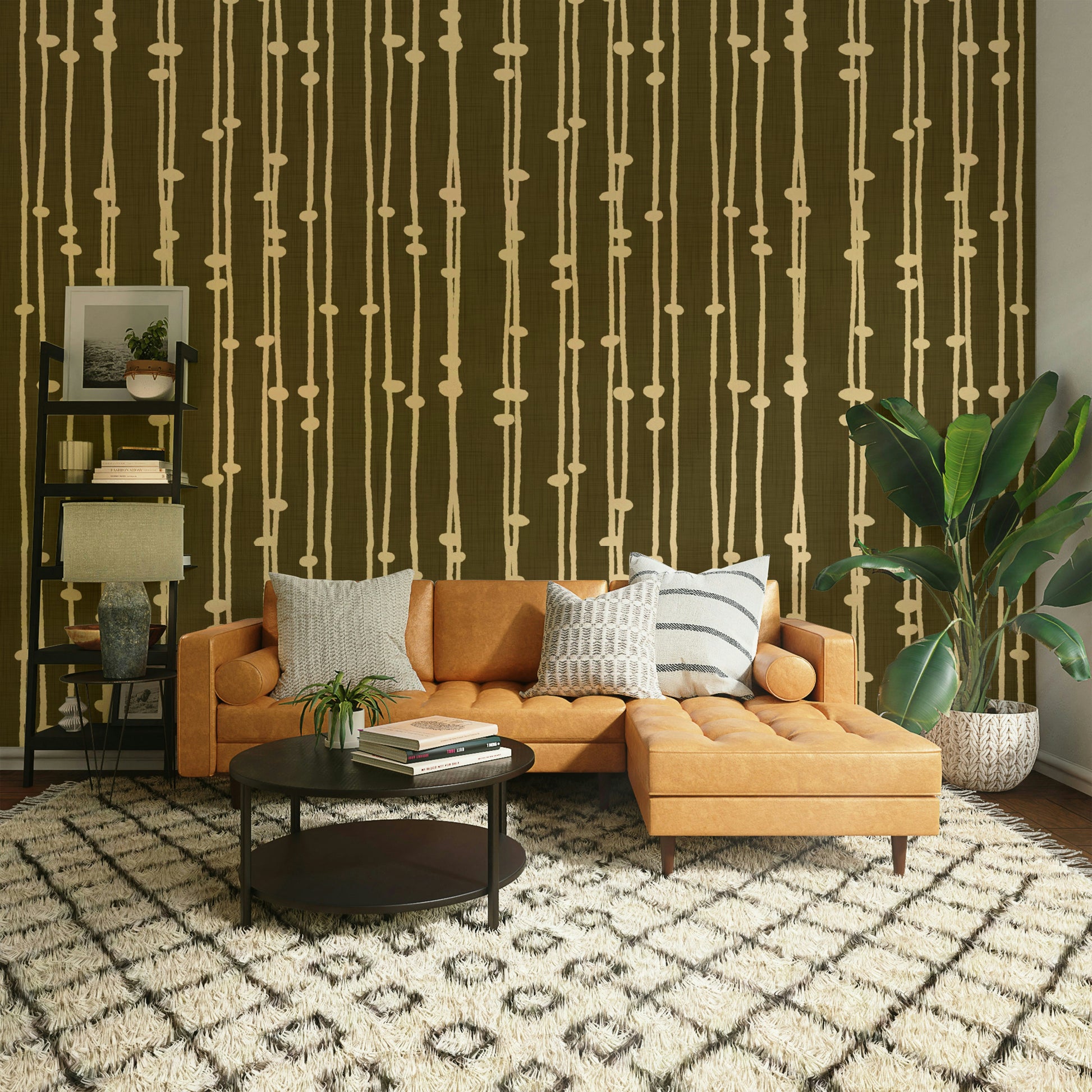 Boho Jewel Tone retro wall mural