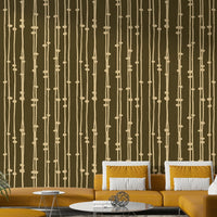 Boho Jewel Tone striped wall covering