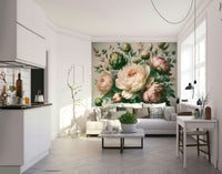 A graceful floral wallpaper for walls.