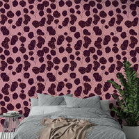 Boho Jewel Tone botanical mural