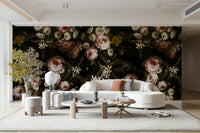 A tasteful baroque wall mural design.