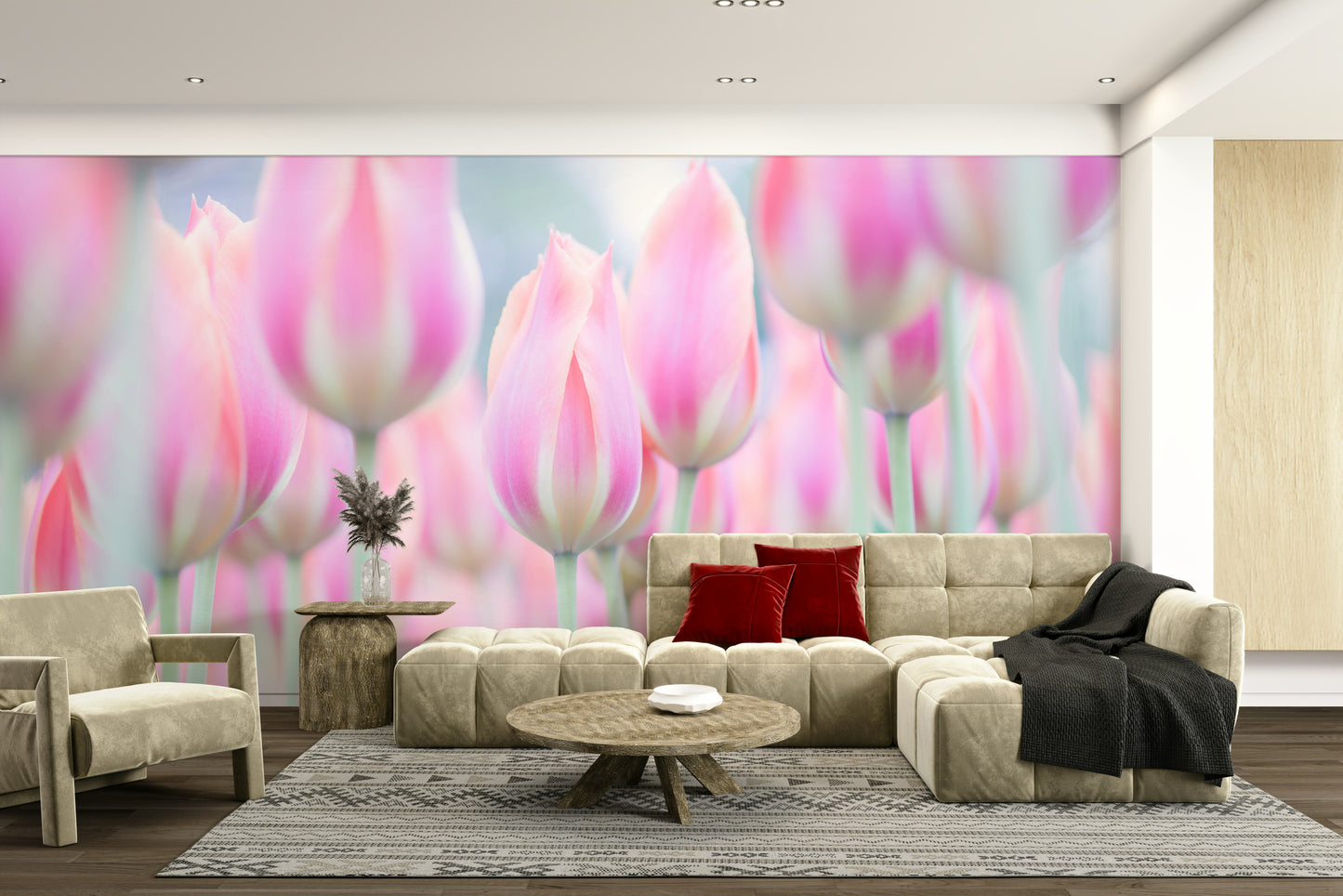 Tulips Jewels floral wallpaper

