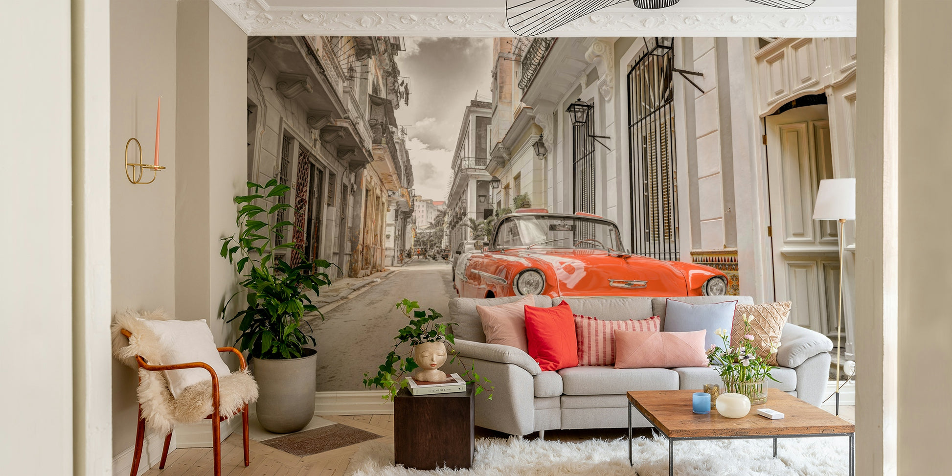 Havana Ride colorful wallpaper