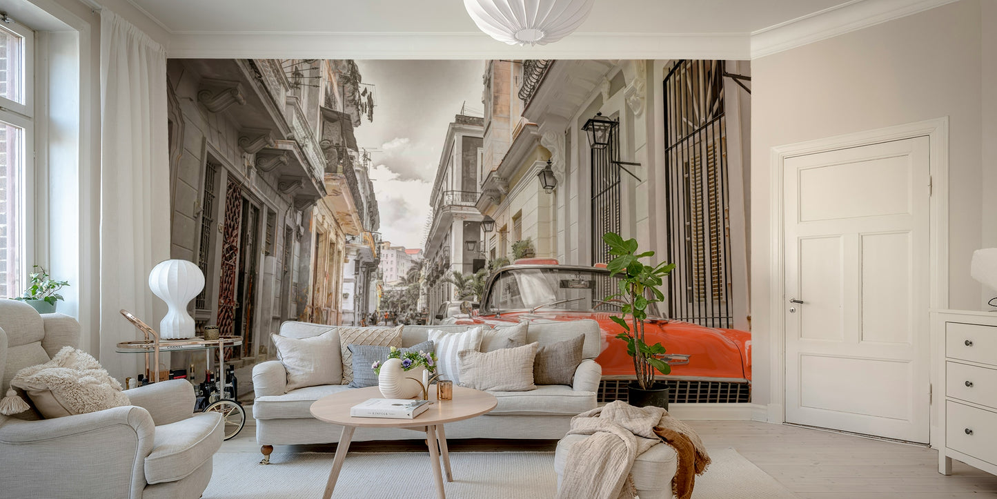 Havana Ride stylish mural wallpaper