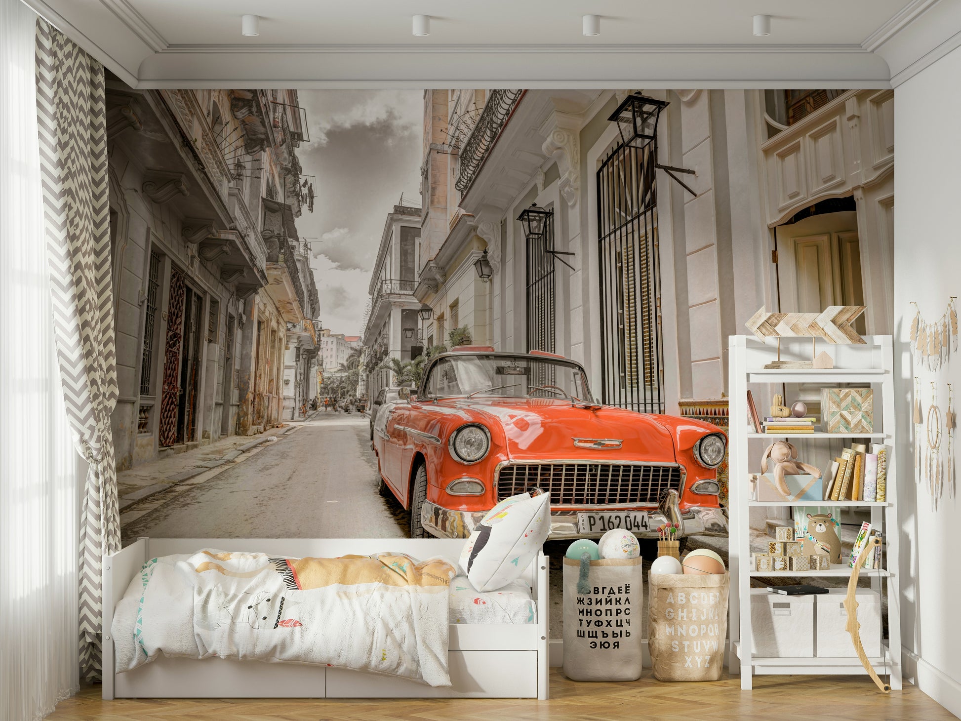 Havana Ride elegant wall mural